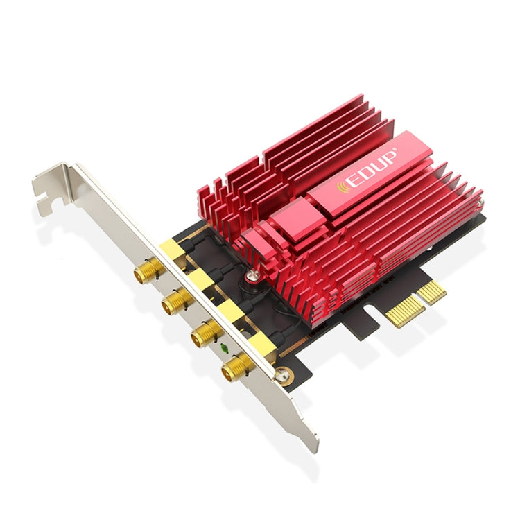 EDUP 9633-800 AC1900Mbps 2,4 GHz y 5 GHz Adaptador PCI-Express de doble banda Tarjeta de red externa de 4 antenas, AC1900Mbps