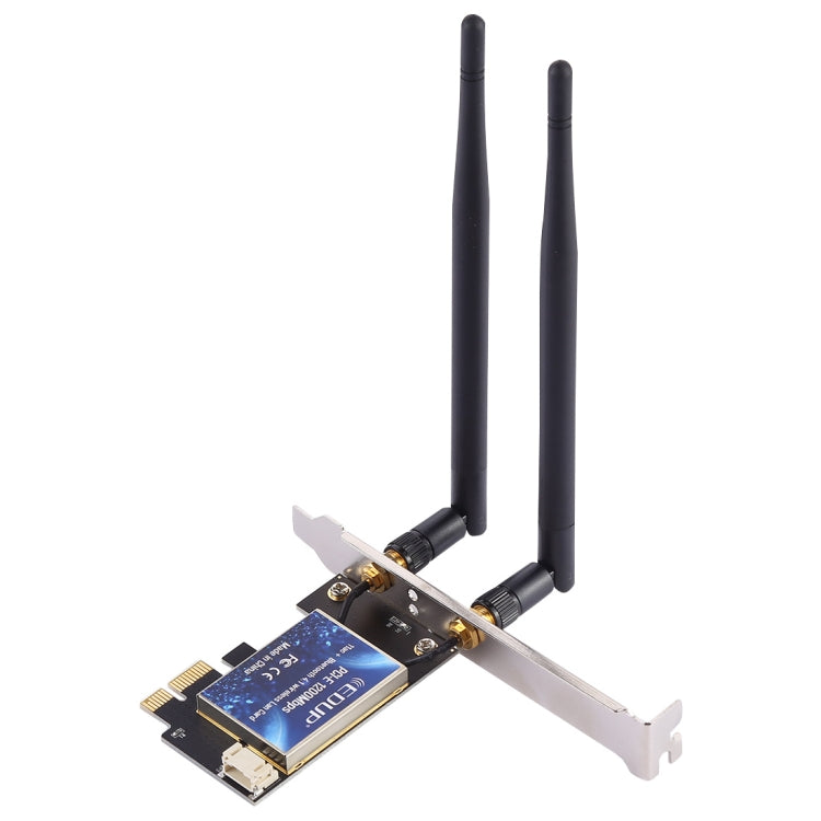 EDUP EP-9620 2 en 1 AC1200Mbps 2,4 GHz y 5,8 GHz doble banda PCI-E 2 antena adaptador WiFi tarjeta de red externa + Bluetooth, EP-9620 1200Mbps (2 in 1)