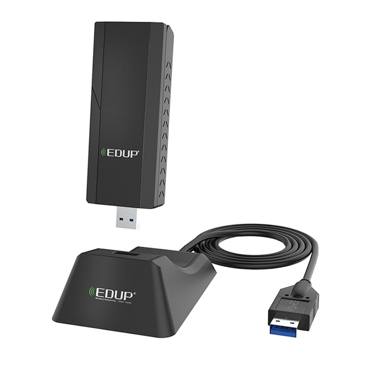 EDUP EP-AC1675 AC1900Mbps 2,4 GHz y 5,8 GHz Adaptador WiFi USB3.0 de doble banda Tarjeta de red externa, EP-AC1675