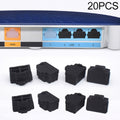 20 tapones antipolvo de silicona para puerto RJ45
