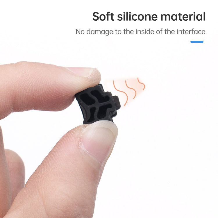 20 tapones antipolvo de silicona para puerto RJ45