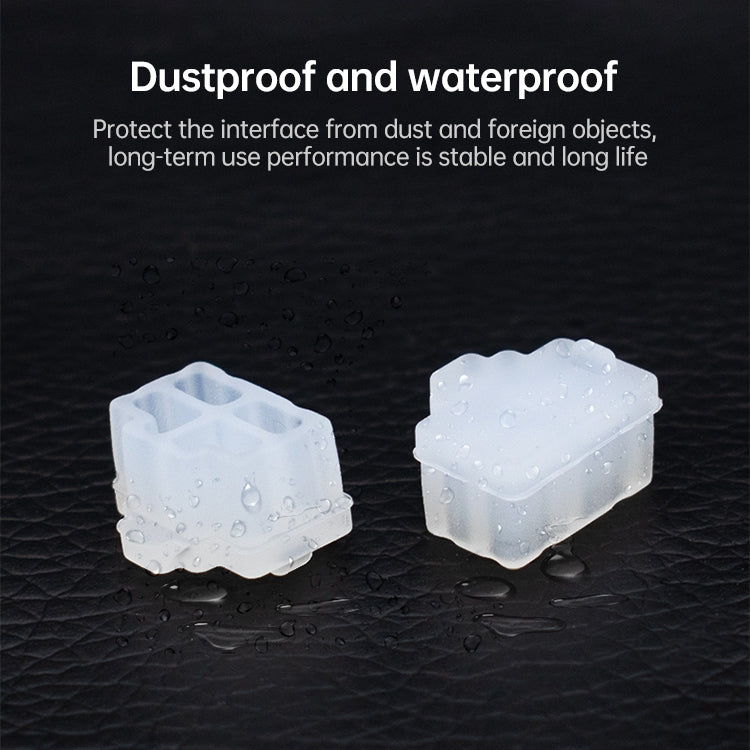 20 tapones antipolvo de silicona para puerto RJ45