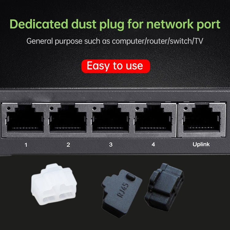 20 tapones antipolvo de silicona para puerto RJ45