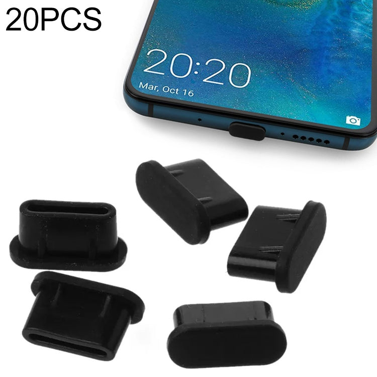 20 tapones antipolvo de silicona para puerto USB-C / Type-C