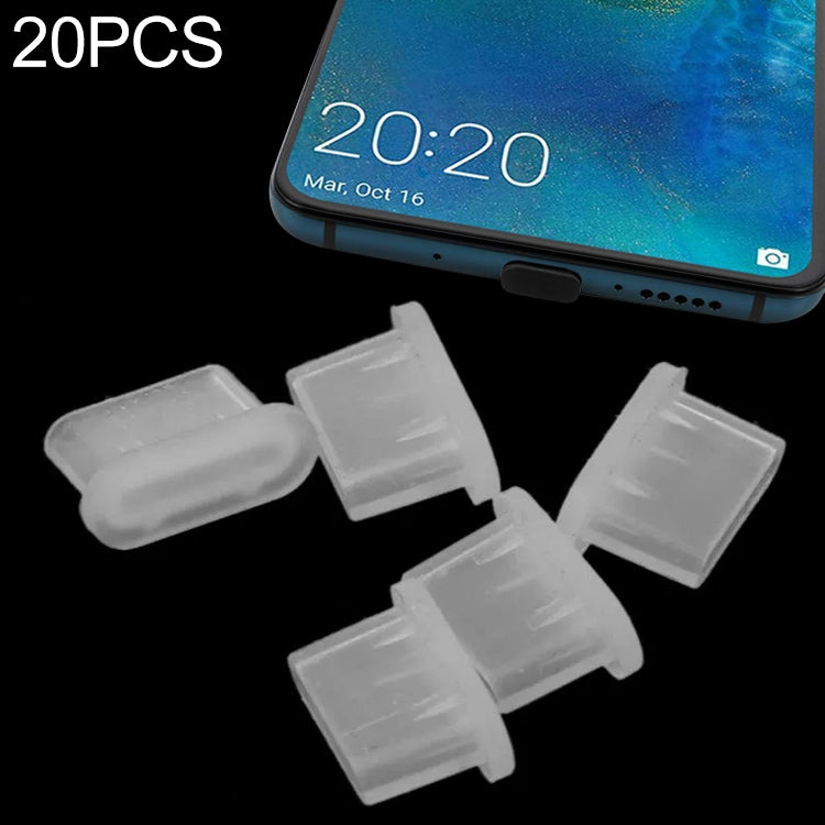 20 tapones antipolvo de silicona para puerto USB-C / Type-C