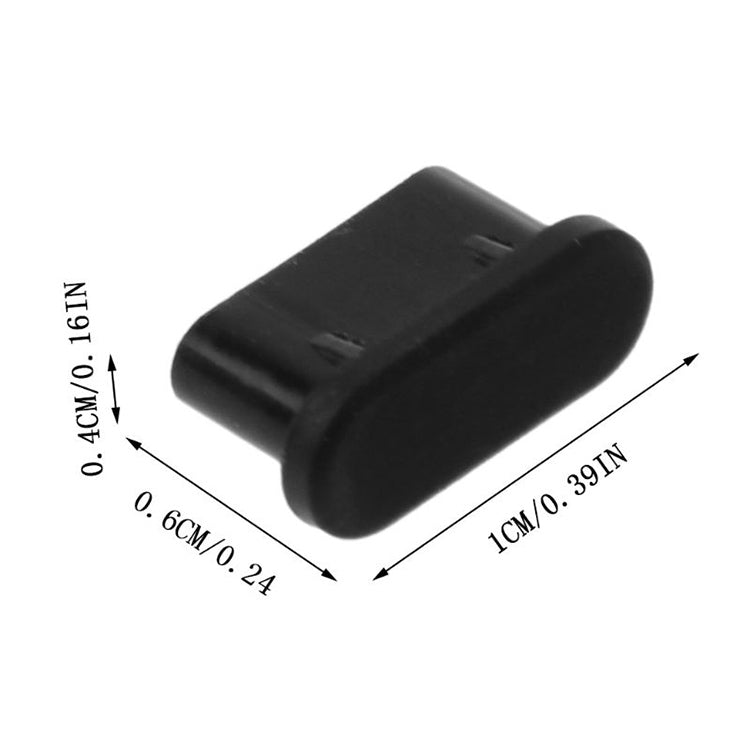 20 tapones antipolvo de silicona para puerto USB-C / Type-C