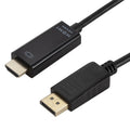 Cable convertidor 4K x 2K DP a HDMI, longitud del cable: 1,8 m, 4K x 2K DP to HDMI Black, 4K x 2K DP to HDMI White