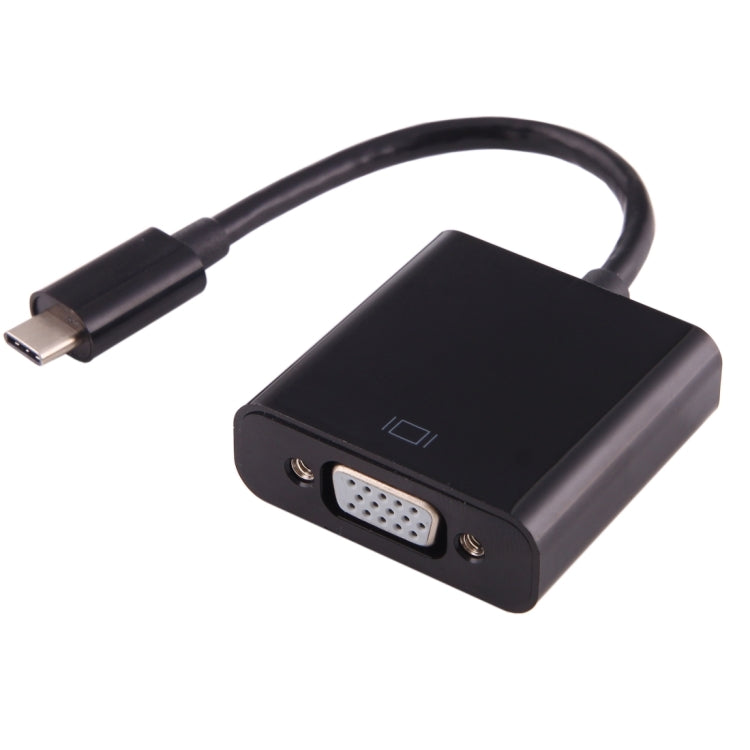 Cable adaptador USB-C / Type-C 3.1 macho a VGA hembra para MacBook de 12 pulgadas, Chromebook Pixel 2015, Nokia N1 Tablet PC, longitud: aproximadamente 10 cm