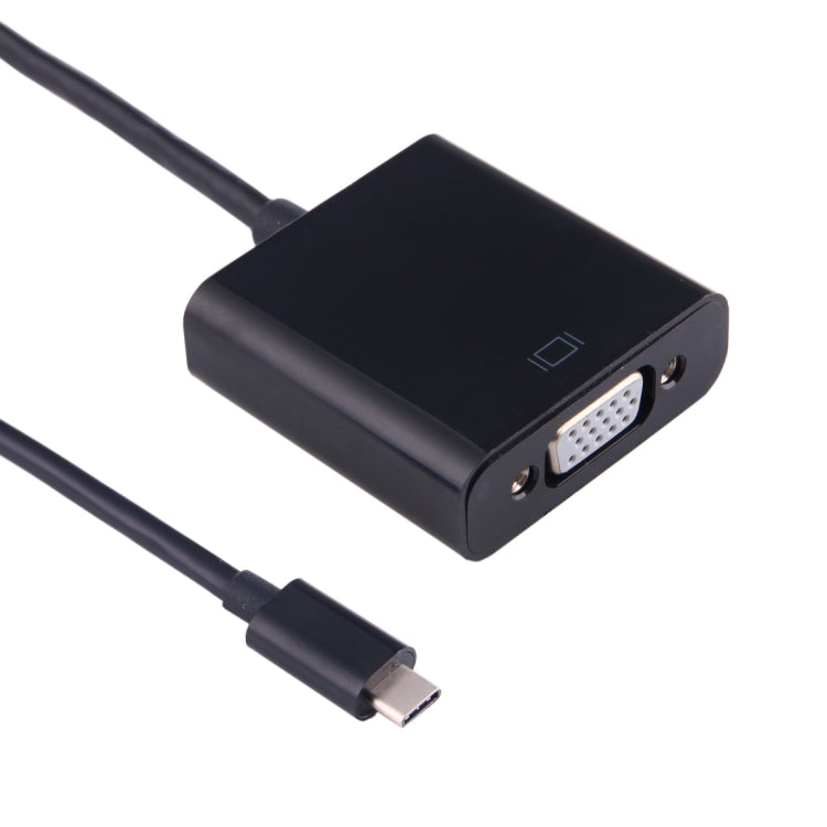 Cable adaptador USB-C / Type-C 3.1 macho a VGA hembra para MacBook de 12 pulgadas, Chromebook Pixel 2015, Nokia N1 Tablet PC, longitud: aproximadamente 10 cm
