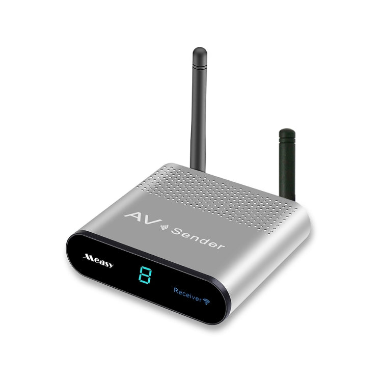 Transmisor y receptor de audio / video inalámbrico Measy AV240 de 2,4 GHz con función de retorno de infrarrojos, distancia de transmisión: 400 m, AV240 Silver
