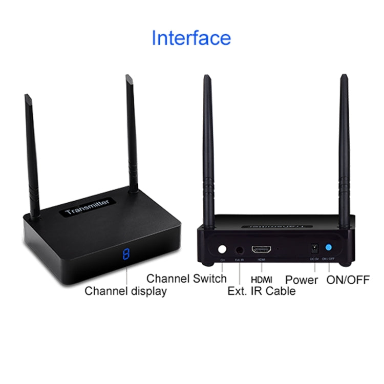 Remitente AV HD inalámbrico Measy HD585 de 5,8 GHz con función de retorno por infrarrojos, distancia de transmisión: 350 m