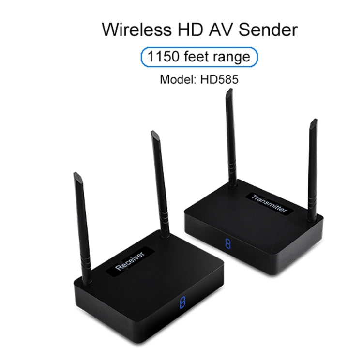 Remitente AV HD inalámbrico Measy HD585 de 5,8 GHz con función de retorno por infrarrojos, distancia de transmisión: 350 m