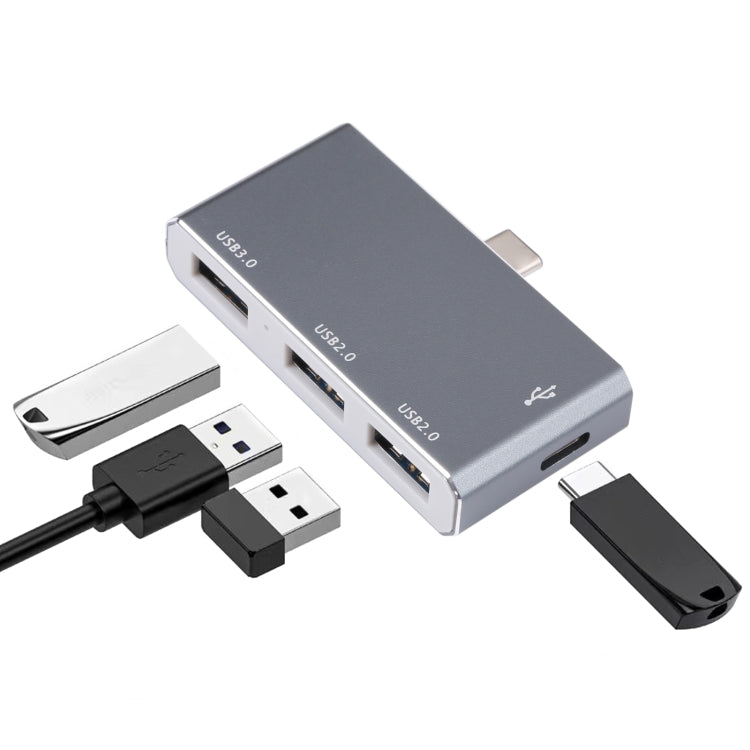 Adaptador HUB USB-C / Type-C a OTG de 4 puertos Type-C USB 3.0 USB 2.0