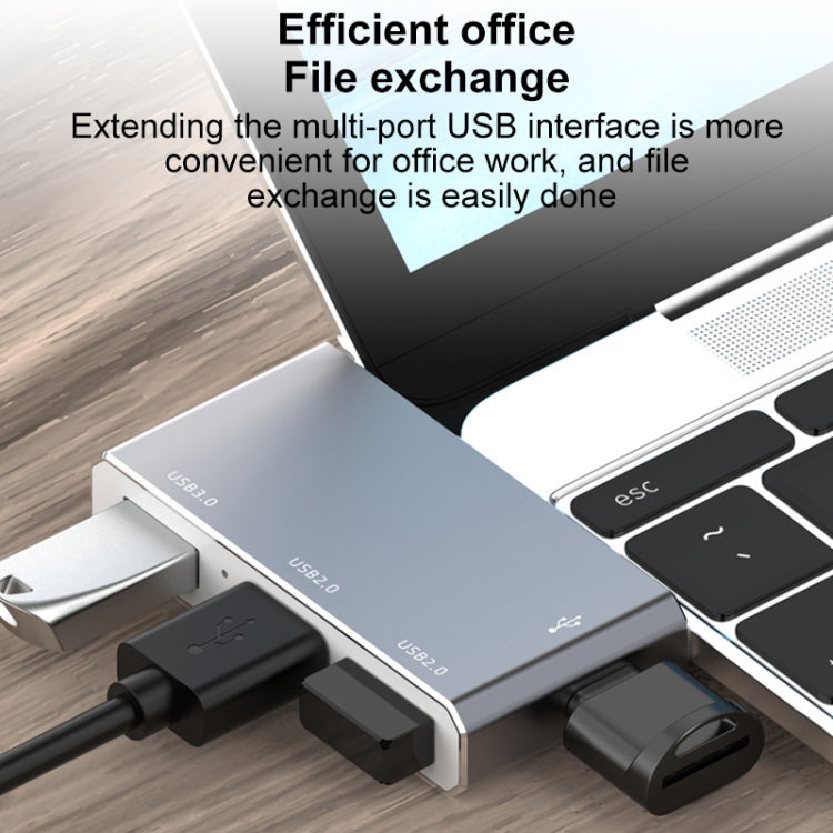 Adaptador HUB USB-C / Type-C a OTG de 4 puertos Type-C USB 3.0 USB 2.0