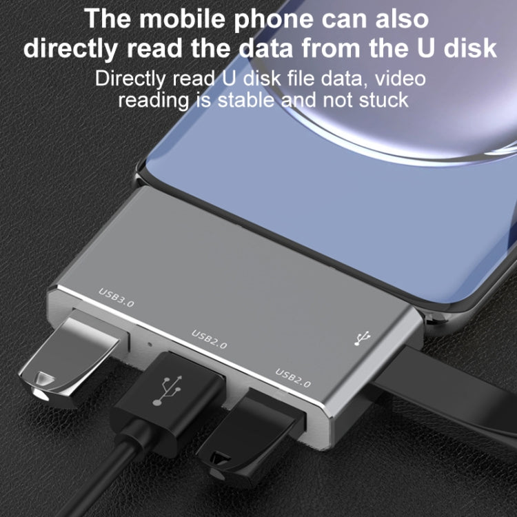 Adaptador HUB USB-C / Type-C a OTG de 4 puertos Type-C USB 3.0 USB 2.0