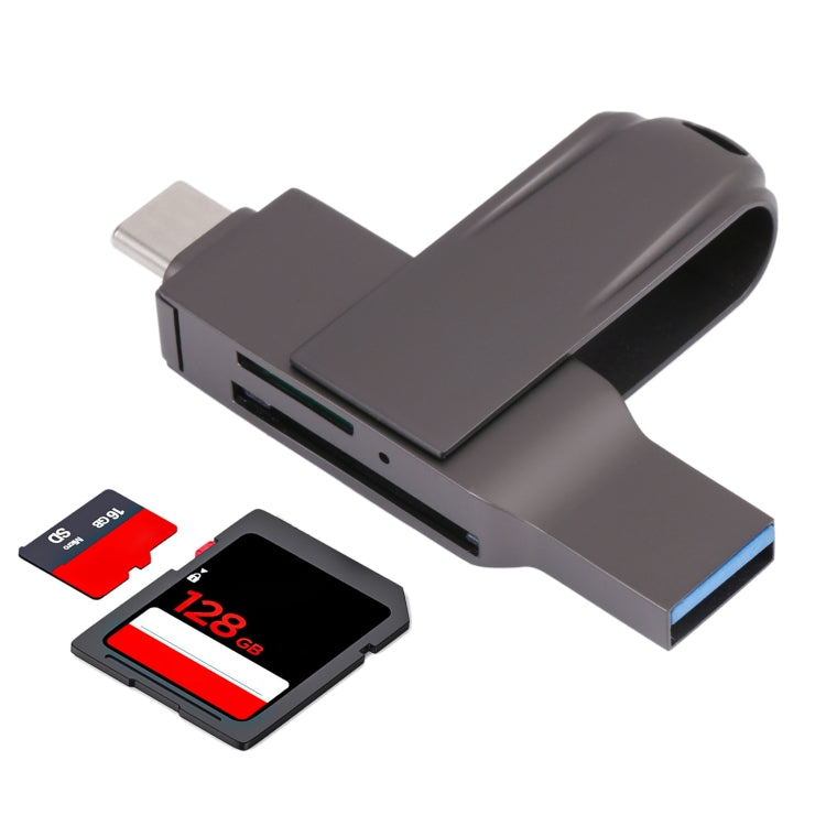 Lector de tarjetas multifunción USB-C / Type-C a USB 3.0 2 en 1, Type-C to USB 3.0