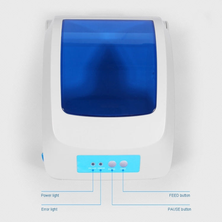 GPRINTER GP1324D Impresora de códigos de barras de calibración automática térmica con puerto USB Bluetooth, tamaño máximo de papel térmico admitido: 104 x 2286 mm, GP1324D (Bluetooth)