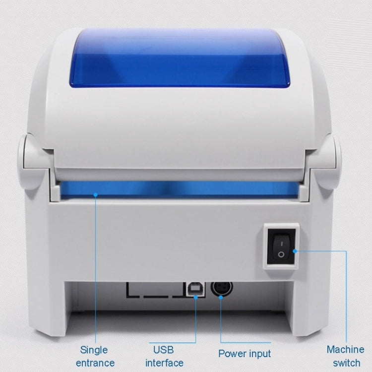 GPRINTER GP1324D Impresora de códigos de barras de calibración automática térmica con puerto USB Bluetooth, tamaño máximo de papel térmico admitido: 104 x 2286 mm, GP1324D (Bluetooth)