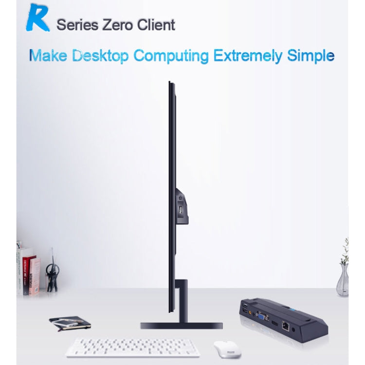 Mini PC Zero Client R1, CORTEX QUAD A9 Quad Core hasta 1,6 GHz, RAM: 1 GB, ROM: 8 GB, compatible con HDMI, VGA, RJ45, SPK, Wired Version