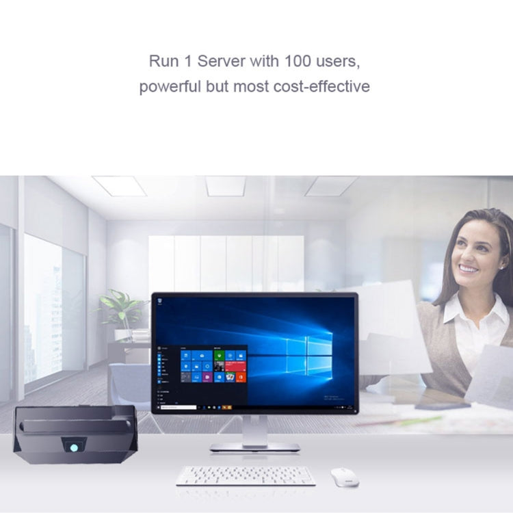 Mini PC Zero Client R1, CORTEX QUAD A9 Quad Core hasta 1,6 GHz, RAM: 1 GB, ROM: 8 GB, compatible con HDMI, VGA, RJ45, SPK, Wired Version