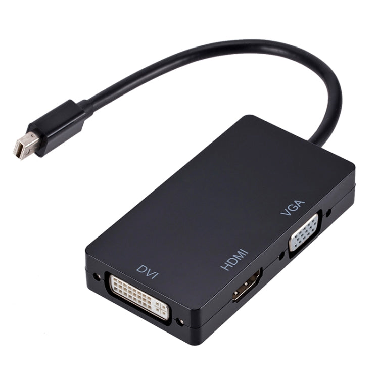 Convertidor multifunción rectangular Mini DP a HDMI + DVI + VGA, longitud del cable: 28 cm, Mini DP to HDMI + DVI + VGA Rectangle Black, Mini DP to HDMI + DVI + VGA, Mini DP to HDMI + DVI + VGA Rectangle White