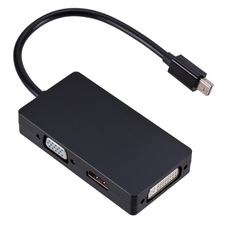 Convertidor multifunción rectangular Mini DP a HDMI + DVI + VGA, longitud del cable: 28 cm, Mini DP to HDMI + DVI + VGA Rectangle Black, Mini DP to HDMI + DVI + VGA, Mini DP to HDMI + DVI + VGA Rectangle White