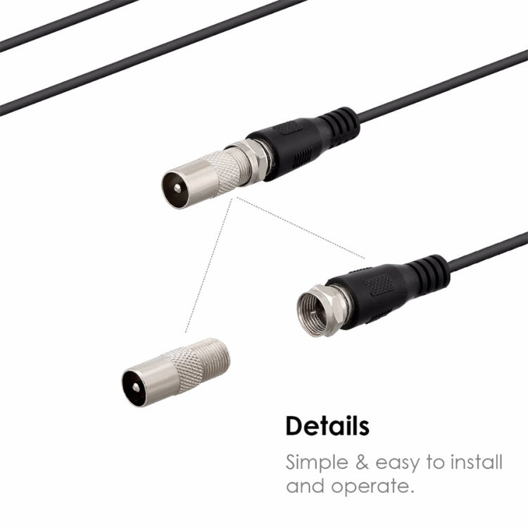 Antena de TV Digital HDTV interior y exterior amplificada de alta ganancia, 25 millas de alcance, 28dBi, con Cable Coaxial de 3,7 m y adaptador IEC, 25 Miles 28dBi