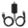 Amplificador amplificador de señal con conector USB + cabezal convertidor IEC, USB 50 Miles 25dBi