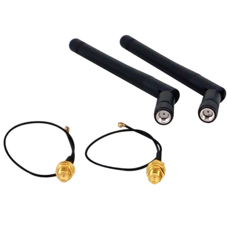 Antena plegable 2.4G con señal IPX Antenas duales de 5dBi, 5dBi