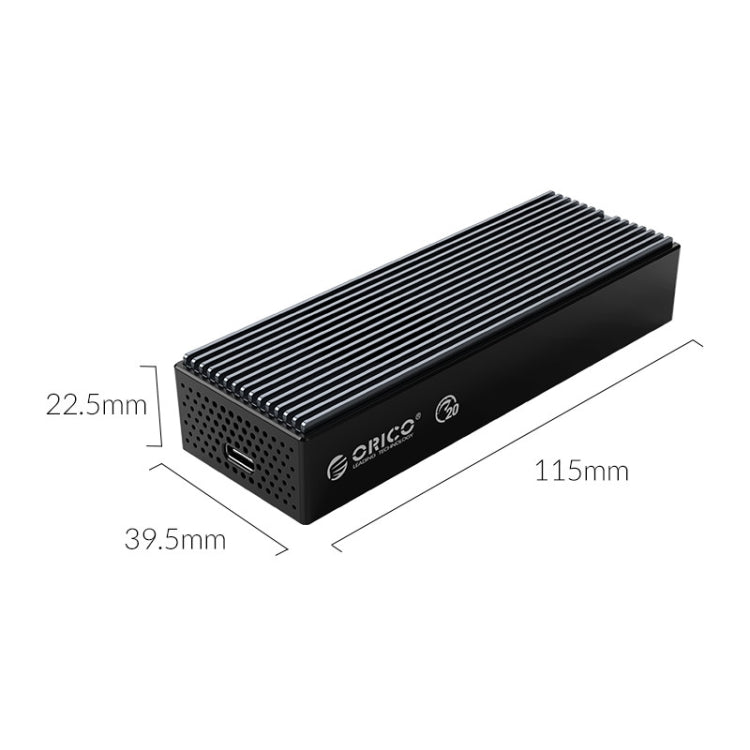 ORICO M2PVC3-G20-GY-BP USB3.2 Caja SSD NVMe M.2 de 20 Gbps, M2PVC3-G20-GY-BP