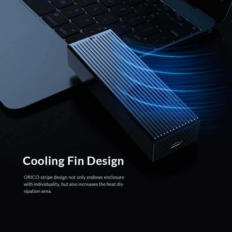 ORICO M2PVC3-G20-GY-BP USB3.2 Caja SSD NVMe M.2 de 20 Gbps, M2PVC3-G20-GY-BP