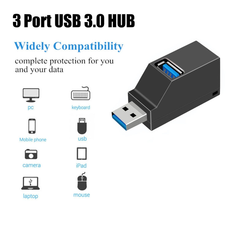 Mini portátil 2 x USB 2.0 + 1 x HUB USB 3.0 con cordón, USB 3.0