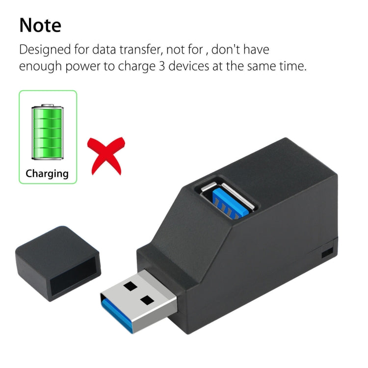 Mini portátil 2 x USB 2.0 + 1 x HUB USB 3.0 con cordón, USB 3.0