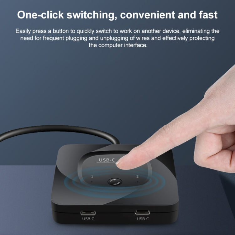 C-HD019 Conmutador bidireccional con todas las funciones USB-C / Type-C compatible con pantalla HD de 8K, C-HD019