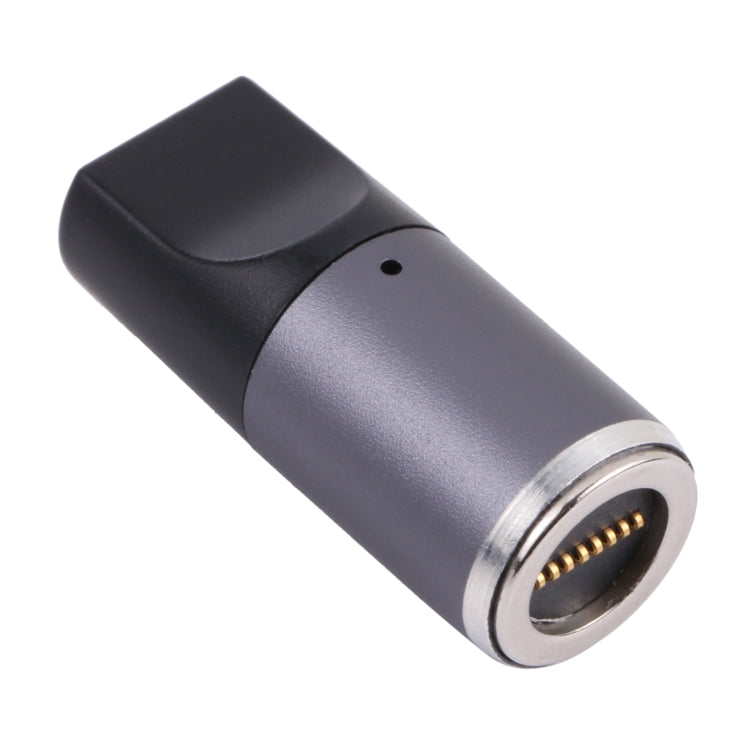 Adaptador de carga USB-C / Type-C hembra a CC magnético de 8 pines con cabeza redonda y enchufe libre, Type-C to 8 Pin Magnetic Round Head