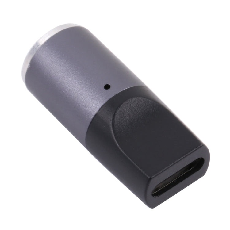 Adaptador de carga USB-C / Type-C hembra a CC magnético de 8 pines con cabeza redonda y enchufe libre, Type-C to 8 Pin Magnetic Round Head