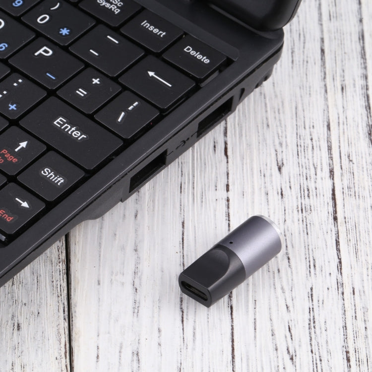 Adaptador de carga USB-C / Type-C hembra a CC magnético de 8 pines con cabeza redonda y enchufe libre, Type-C to 8 Pin Magnetic Round Head