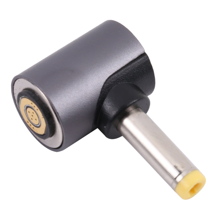 Adaptador de carga de enchufe libre de cabeza redonda magnética de 4,0 x 1,7 mm a CC magnético, 4.0 x 1.7mm to Magnetic Head(Yellow)