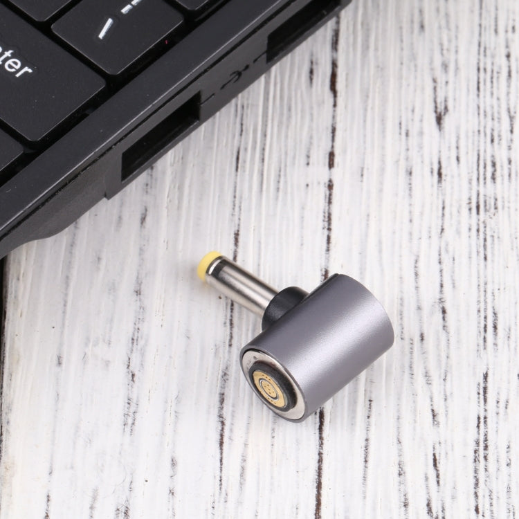 Adaptador de carga de enchufe libre de cabeza redonda magnética de 4,0 x 1,7 mm a CC magnético, 4.0 x 1.7mm to Magnetic Head(Yellow)