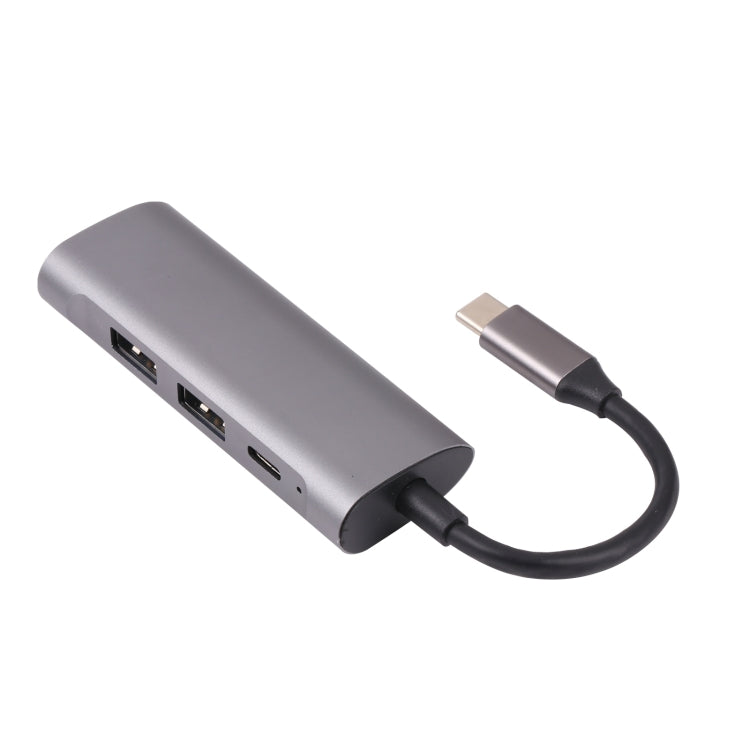 T-811 4 en 1 USB-C / Type-C a 3 puertos USB 3.0 + USB-C / Type-C Estación de acoplamiento HUB, T-811