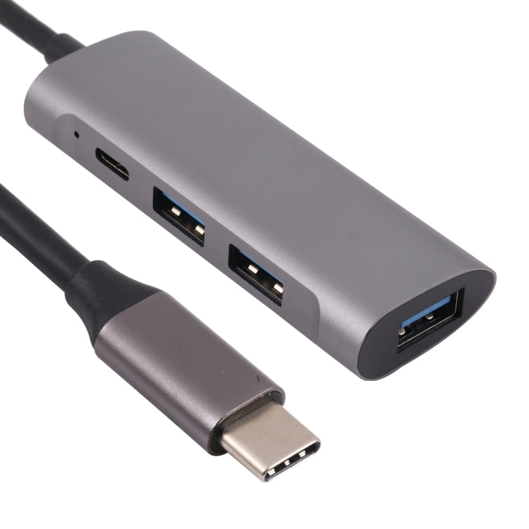 T-811 4 en 1 USB-C / Type-C a 3 puertos USB 3.0 + USB-C / Type-C Estación de acoplamiento HUB, T-811