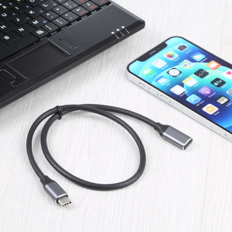 Cable adaptador USB-C / Type-C macho a USB-C / Type-C hembra, longitud del cable: 50 cm, 50cm