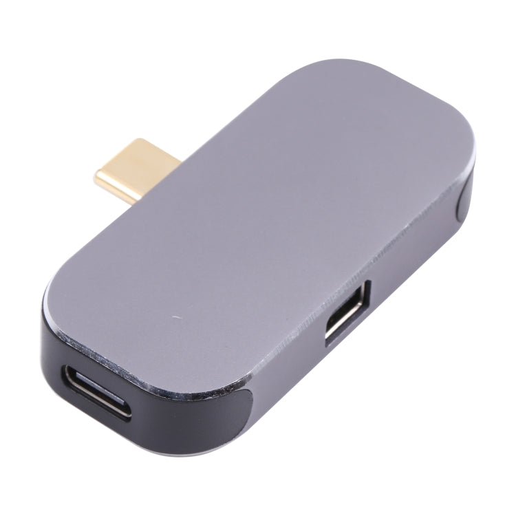 3 en 1 USB-C/Tipo-C Macho a USB-C/Tipo-C Carga + USB + Adaptador Mini DP Hembra, USB-C / Type-C + USB + Mini DP