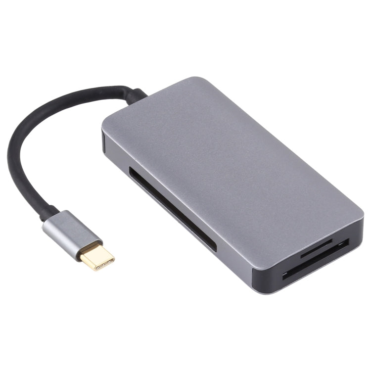 Lector de tarjetas OTG USB-C multifunción 5 en 1 dual USB 3.0 + CF + TF + SD, 5 In 1 USB-C OTG