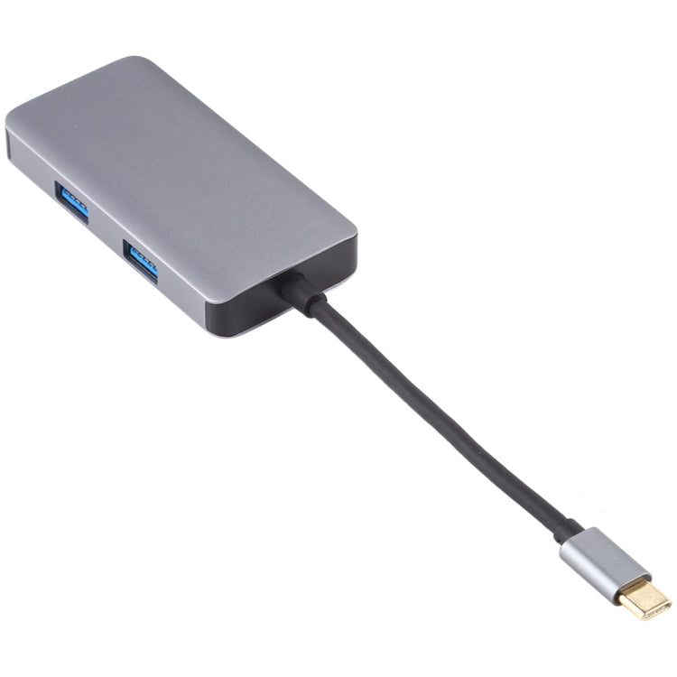 Lector de tarjetas OTG USB-C multifunción 5 en 1 dual USB 3.0 + CF + TF + SD, 5 In 1 USB-C OTG