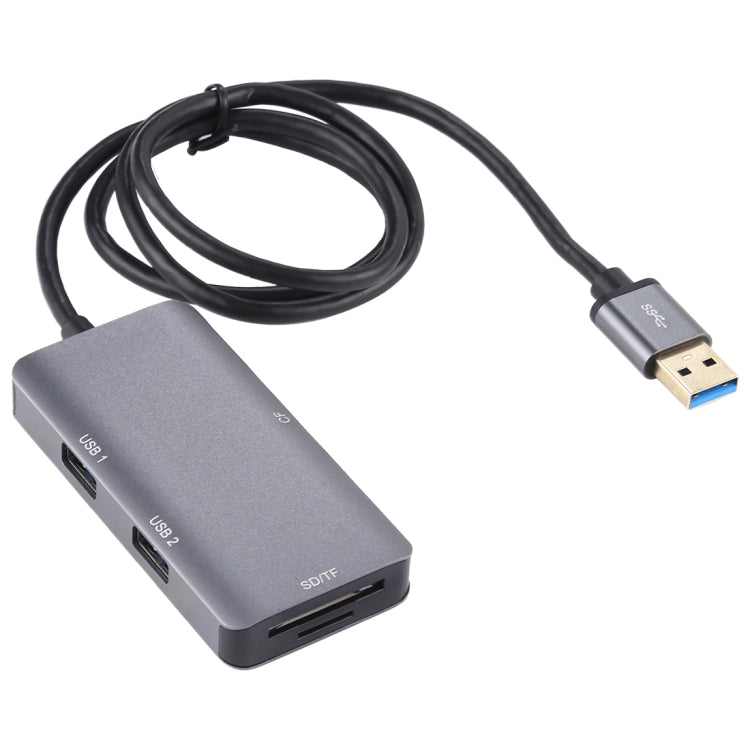 Lector de tarjetas USB 3.0 multifunción 5 en 1 dual USB 3.0 + CF + TF + SD, 5 In 1 USB 3.0