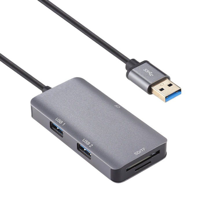 Lector de tarjetas USB 3.0 multifunción 5 en 1 dual USB 3.0 + CF + TF + SD, 5 In 1 USB 3.0
