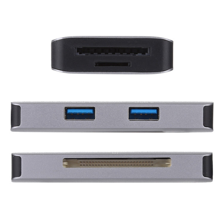 Lector de tarjetas USB 3.0 multifunción 5 en 1 dual USB 3.0 + CF + TF + SD, 5 In 1 USB 3.0