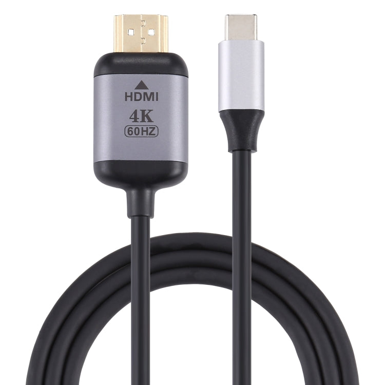 Cable adaptador macho 4K 60Hz tipo C / USB-C macho a HDMI, longitud: 1,8 m, HDMI Male