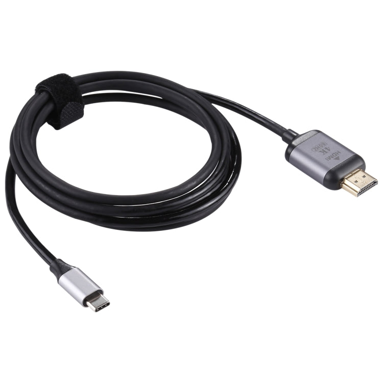 Cable adaptador macho 4K 60Hz tipo C / USB-C macho a HDMI, longitud: 1,8 m, HDMI Male